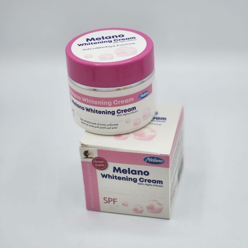 MELANO WHITENING  CREAM avec Alpha Arbutin. ACTION RAPIDE;Eclaircissante. Soin Anti-Pigmentation ,Cicatrices, D'acné et les Taches de Rousseur;  30g