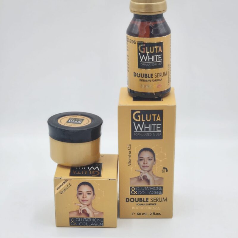 CREME VISSAGE  ET SERUM Gluta White Anti Taches et Anti Imperfections.  1X