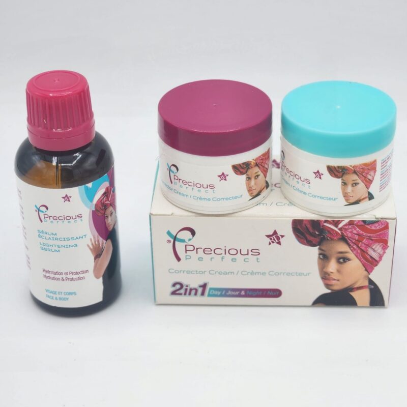 PRECIOUS PERFECT  SERUM ET CREME VISSAGE ECLAIRCISSANT HYDRATATION ET PROTECTION. Vissage & Corps.