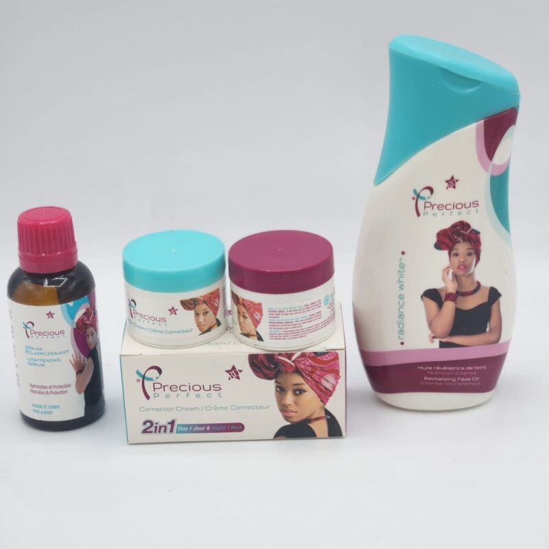 PRECIOUS PERFECT  SERUM, HUILE  ET CREME VISSAGE ECLAIRCISSANT HYDRATATION ET PROTECTION. Vissage & Corps.