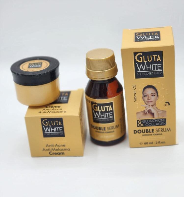 GLUTA WHITE Creme de vissage et Serum Anti Taches