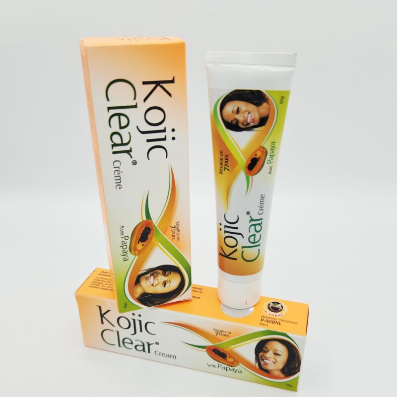 KOJIC CLEAR CRÈME de Papaya. Éclaircissant. Très Efficace. 50g. 1X.