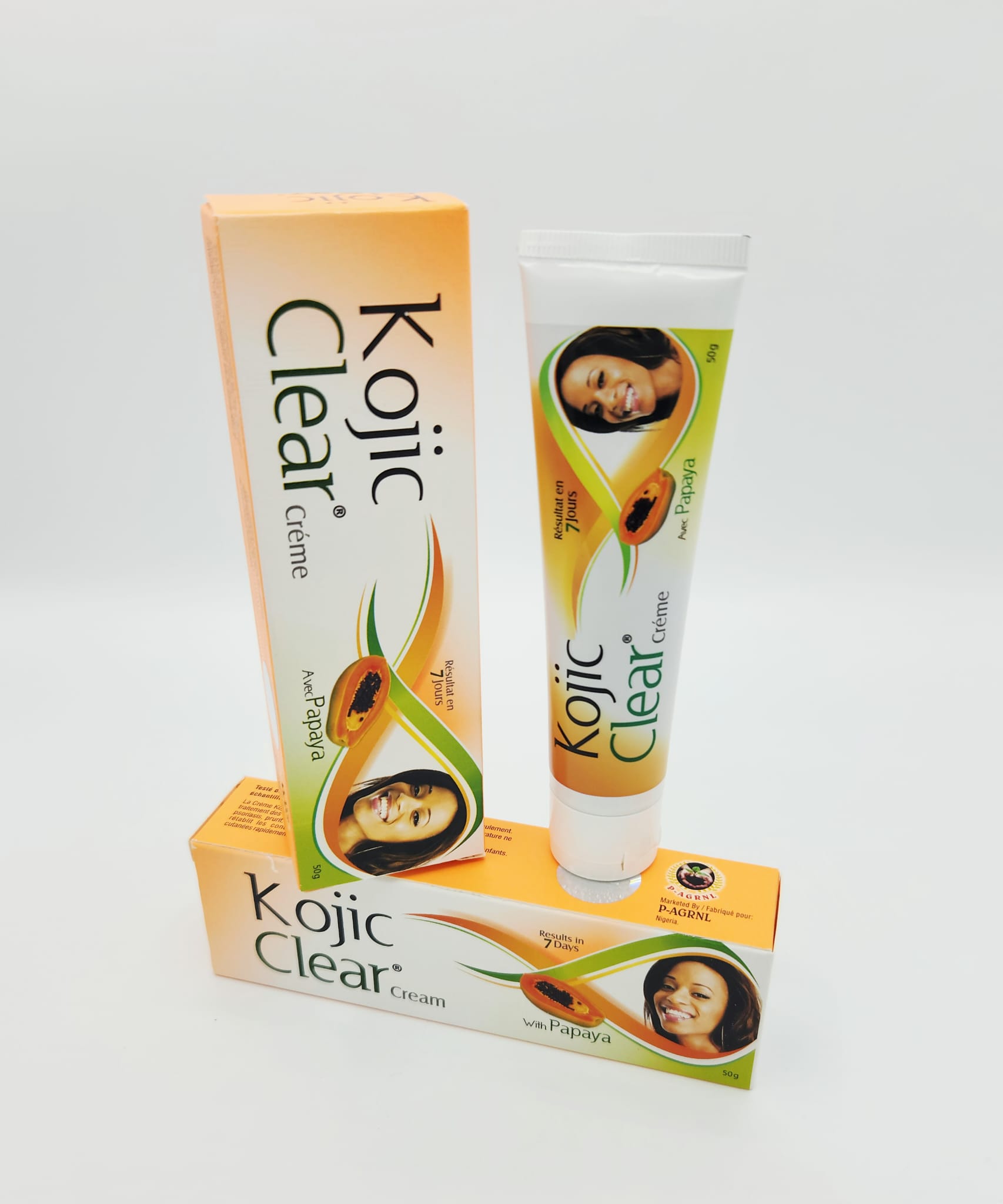 KOJIC CLEAR CRÈME de Papaya. Éclaircissant. Très Efficace. 50g. 1X.