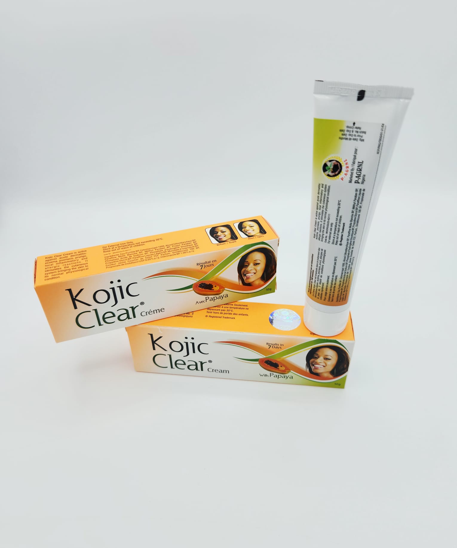 KOJIC CLEAR CRÈME de Papaya. Éclaircissant. Très Efficace. 50g. 1X. - Image 4