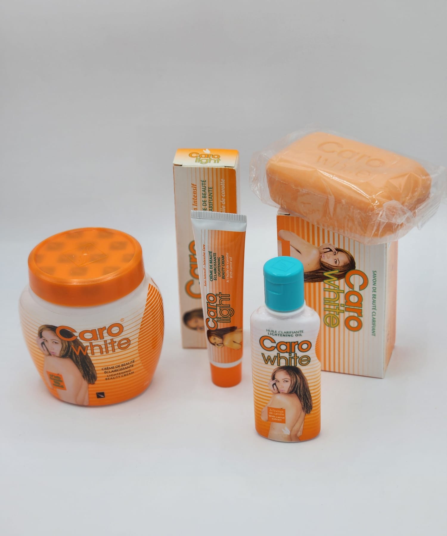 Gamme Caro White Eclaircissante , Anti Tache de Créme, Tube, Huile et Savon. - Image 4