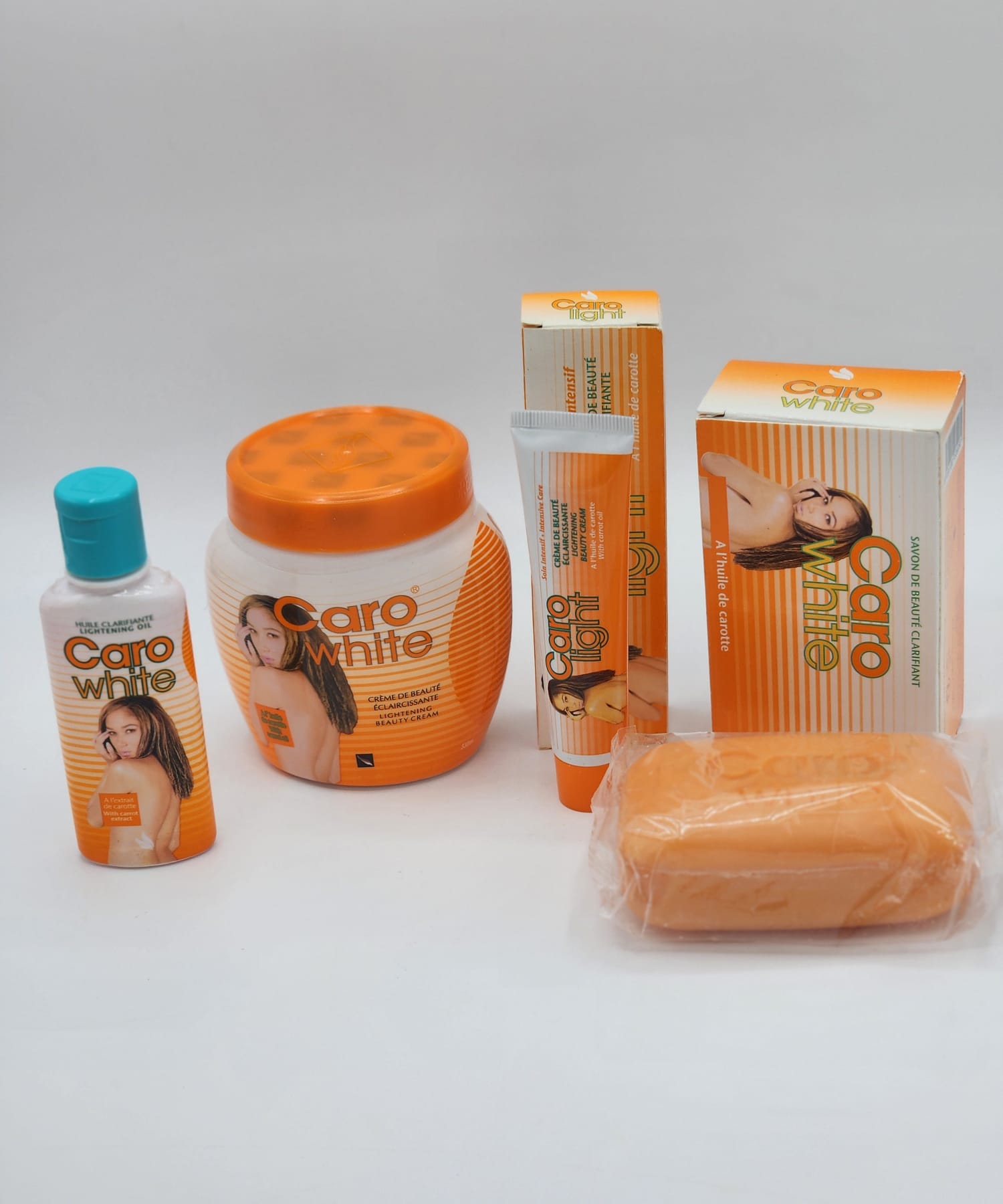 Gamme Caro White Eclaircissante , Anti Tache de Créme, Tube, Huile et Savon. - Image 3