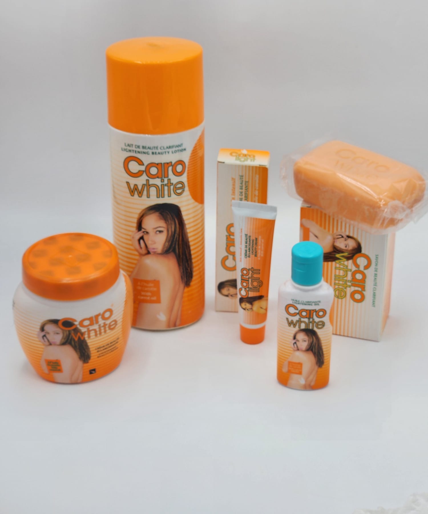 Gamme Complete Caro White Eclaircissante , Anti Tache de Lait ,Créme de Peau &Tube, Huile et Savon. - Image 3