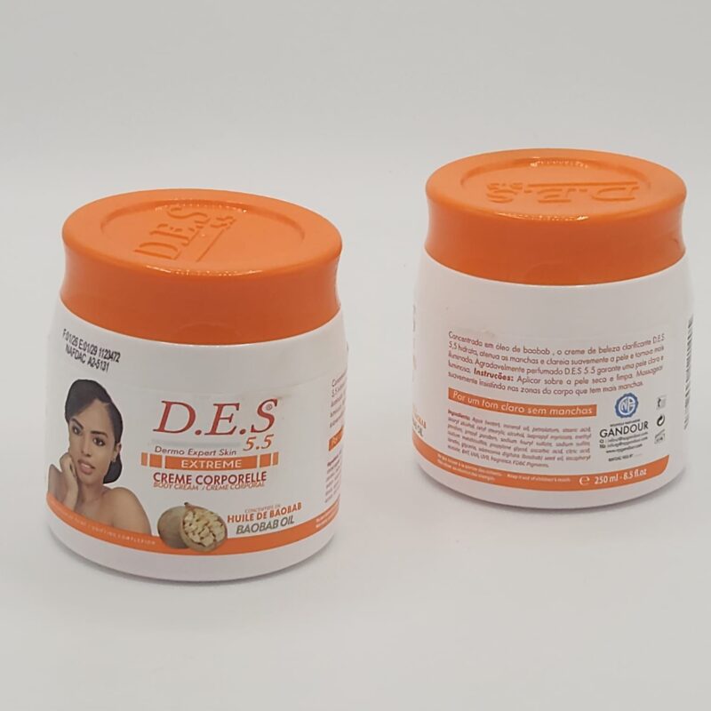 D.E.S CREME CORPORELLE. ECLAIRCISSANT . 250ML