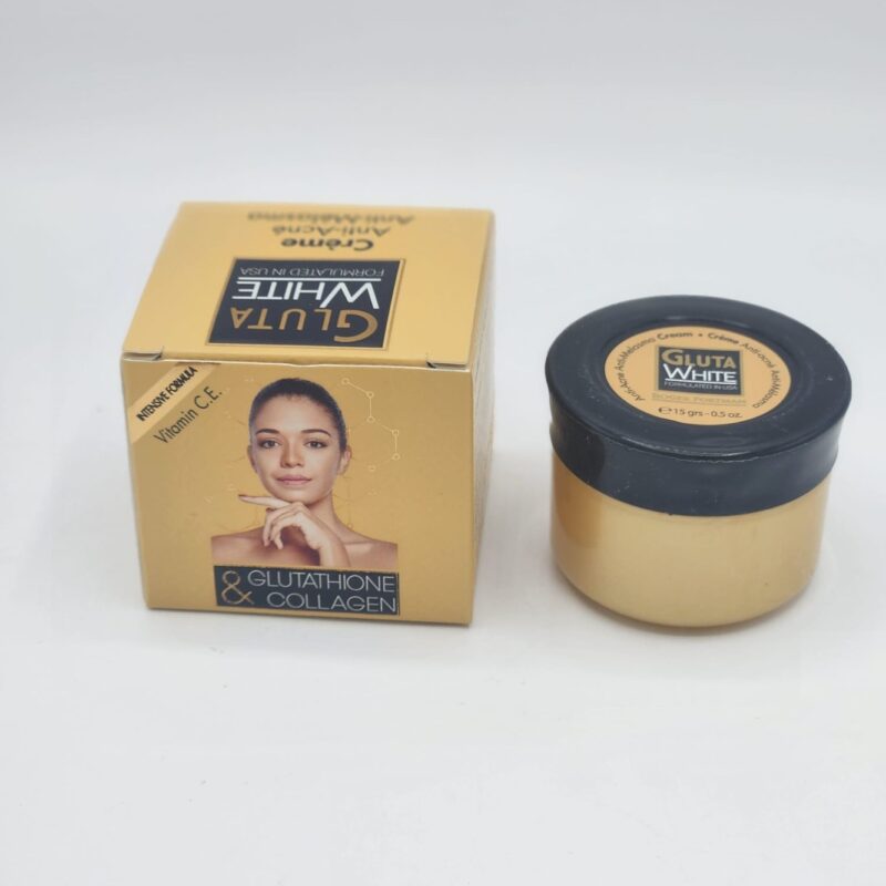 GLUTA WHITE CREME VISSAGE de Vitamin C. E   Glutathion  &  Collagen. Anti mélasmae et Acné;