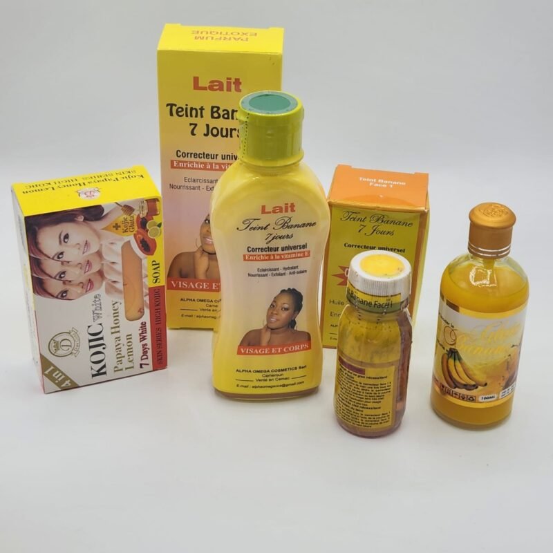 Teint Banane étape 1 et,2 super Eclaircissant Rend Uniforme Anti -Tâches.