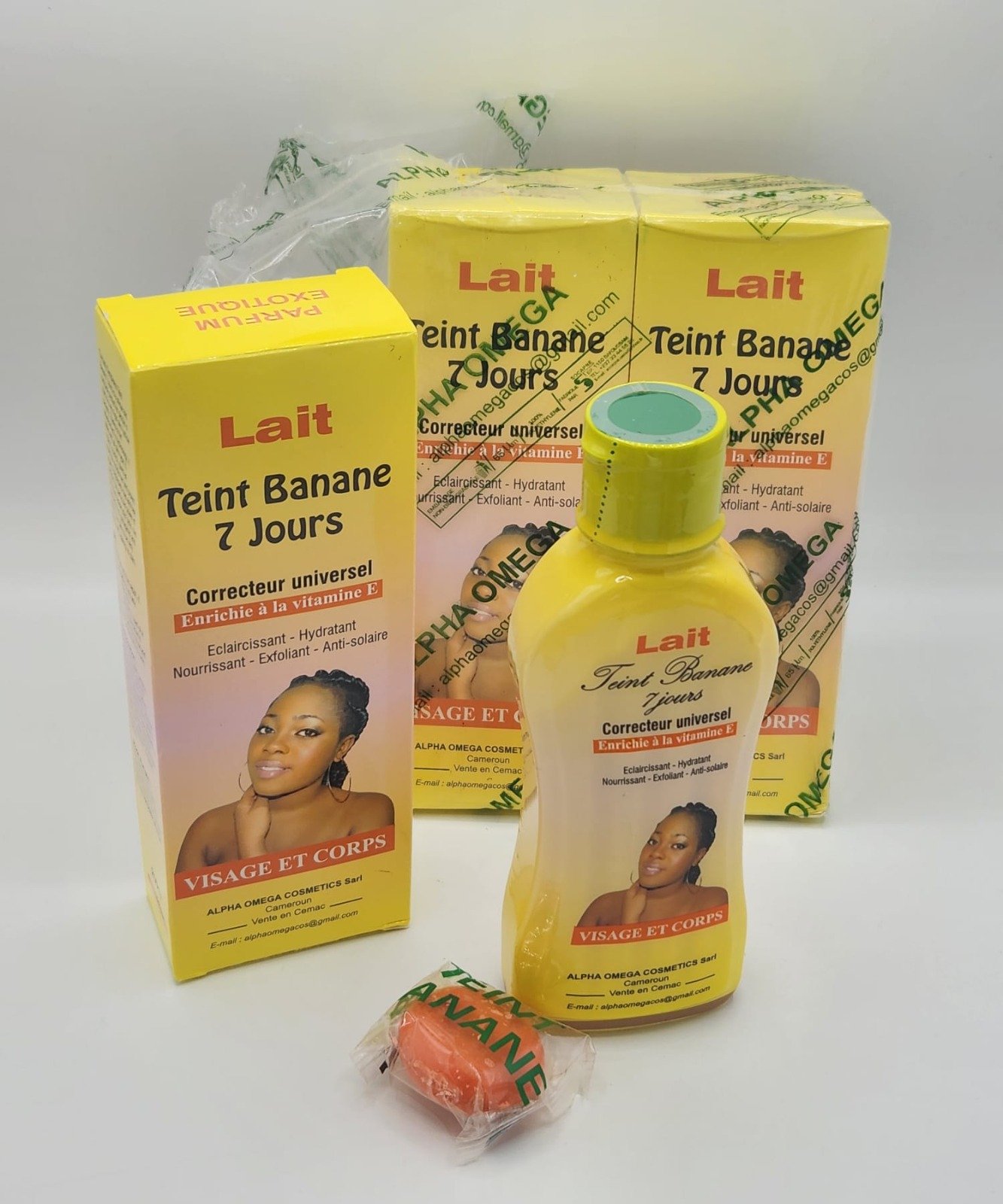 LAIT TEINT BANANE 7 JOURS CORRECTEUR UNIVERSEL ENRICHI À LA VITAMINE E 250ML