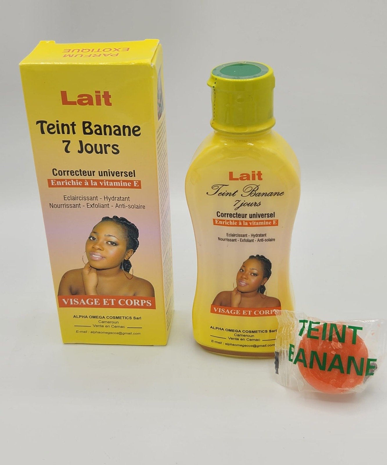 LAIT TEINT BANANE 7 JOURS CORRECTEUR UNIVERSEL ENRICHI À LA VITAMINE E 250ML