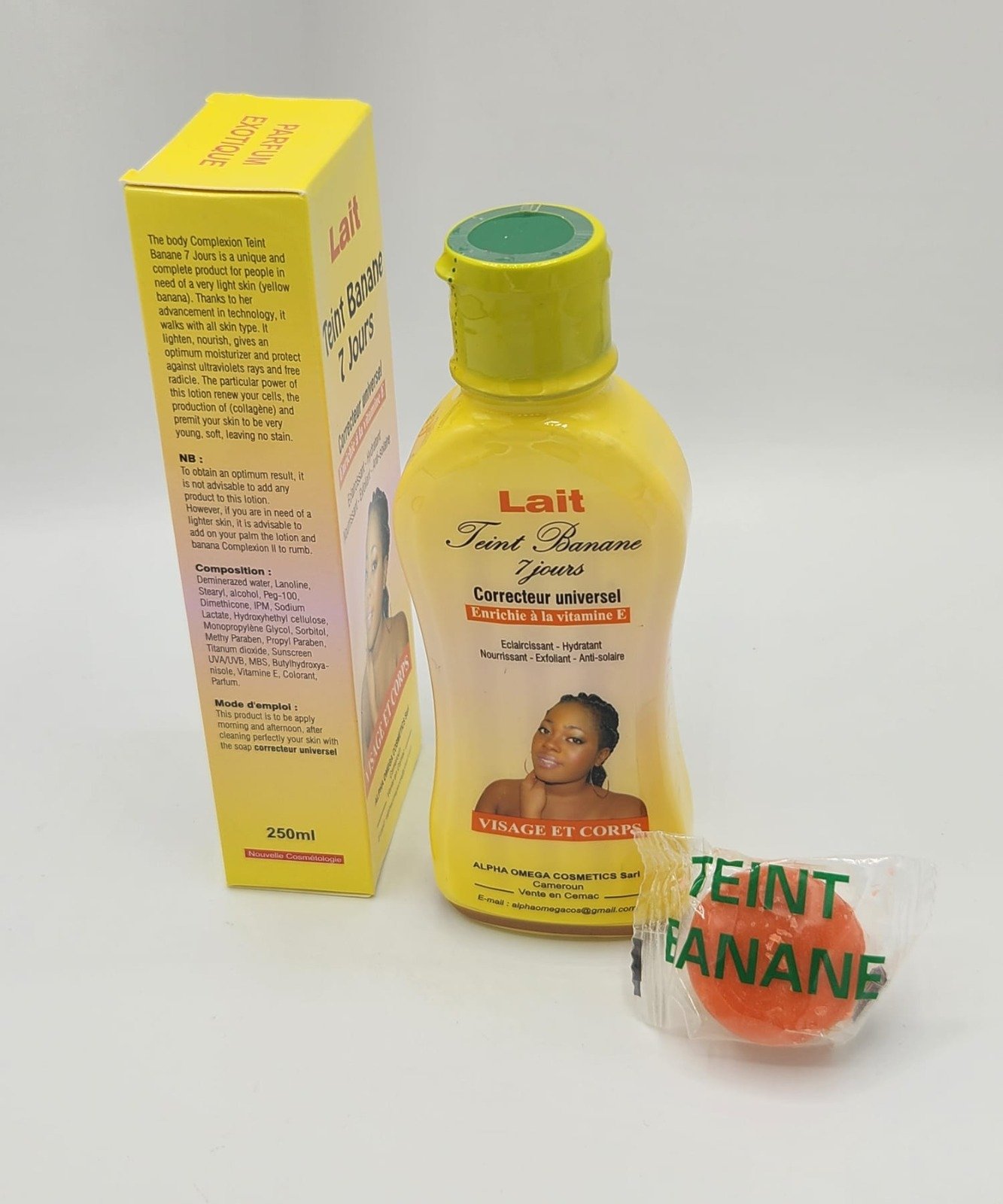 LAIT TEINT BANANE 7 JOURS CORRECTEUR UNIVERSEL ENRICHI À LA VITAMINE E 250ML