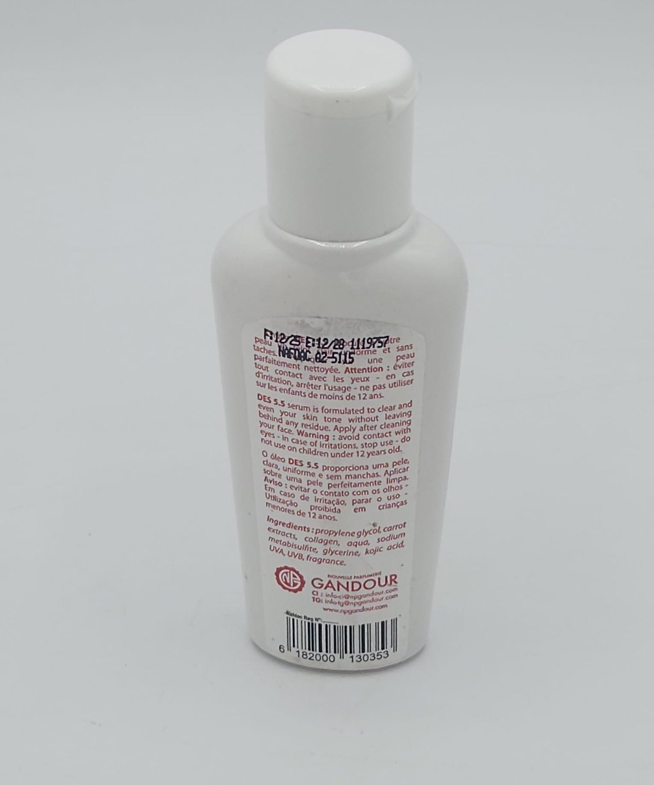 D.E.S 5.5 EXTREME HUILE CLARIFIANTE SÉRUM À L'HUILE DE BAOBAB 60ML