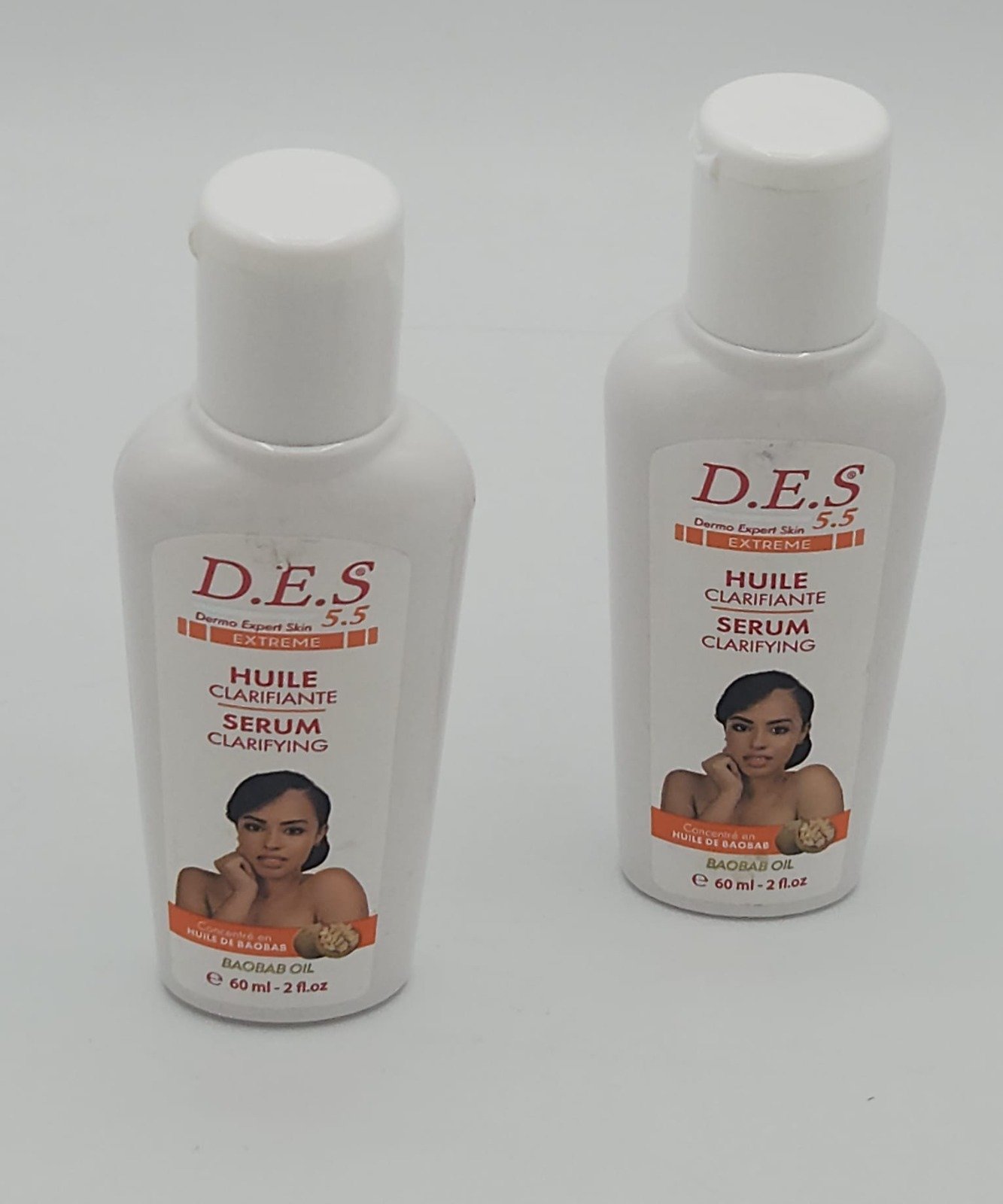 D.E.S 5.5 EXTREME HUILE CLARIFIANTE SÉRUM À L'HUILE DE BAOBAB 60ML