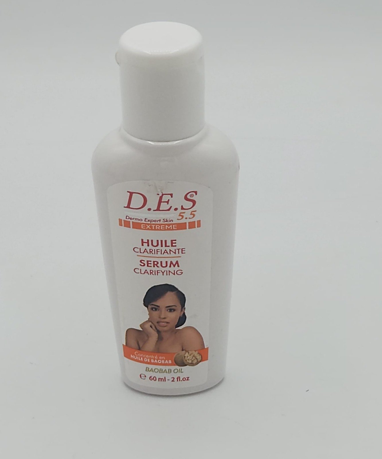 D.E.S 5.5 EXTREME HUILE CLARIFIANTE SÉRUM À L'HUILE DE BAOBAB 60ML