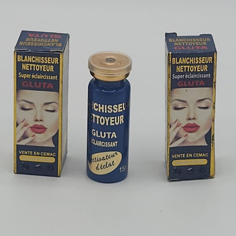 LOT DE DEUX BLANCHISSEUR NETTOYEUR SUPER ÉCLAIRCISSANT GLUTA ACTIVATEUR D'ÉCLAT 15ML X2